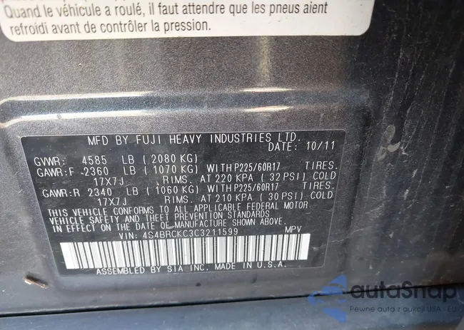 4S4BRCKC3C3211599: 43585239