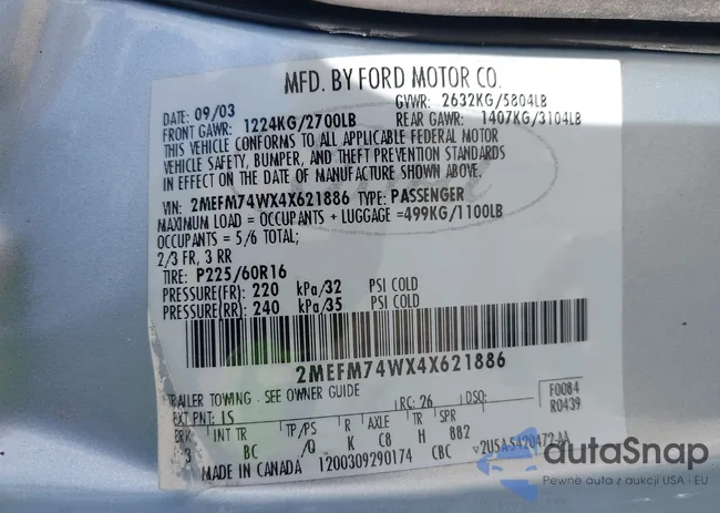 2MEFM74WX4X621886: 43585244