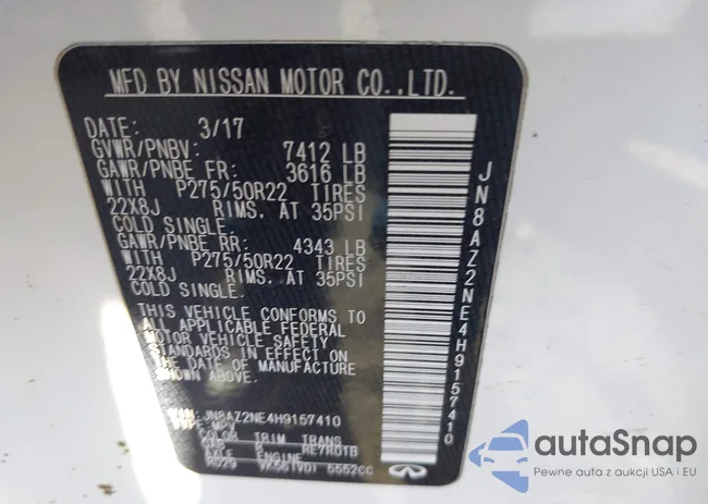 JN8AZ2NE4H9157410: 43586371