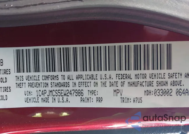 1C4PJMCS5EW247986: 43586549