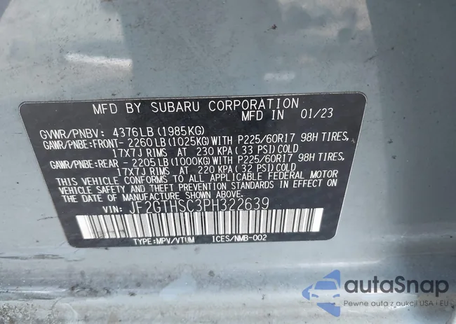 JF2GTHSC3PH322639: 43586578