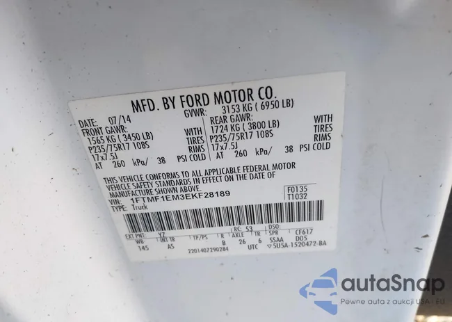 1FTMF1EM3EKF28189: 43586646