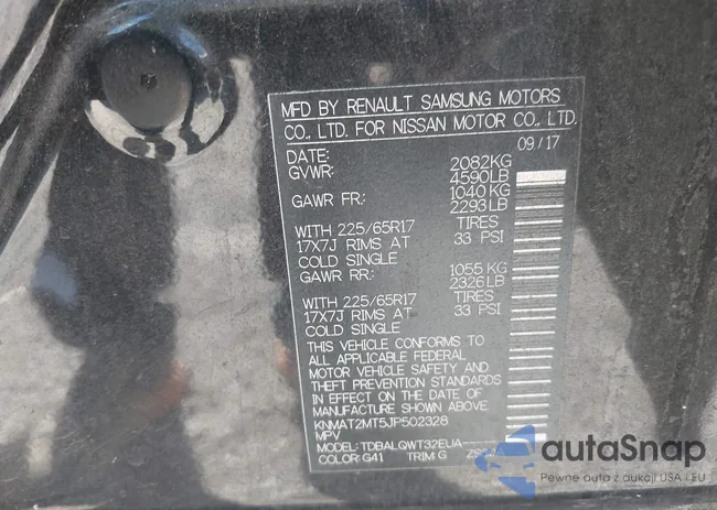 KNMAT2MT5JP502328: 43586689