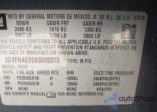 3GYFNAEY6AS609372: 43586710