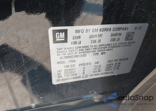 KL79MMS24MB126905: 43586836