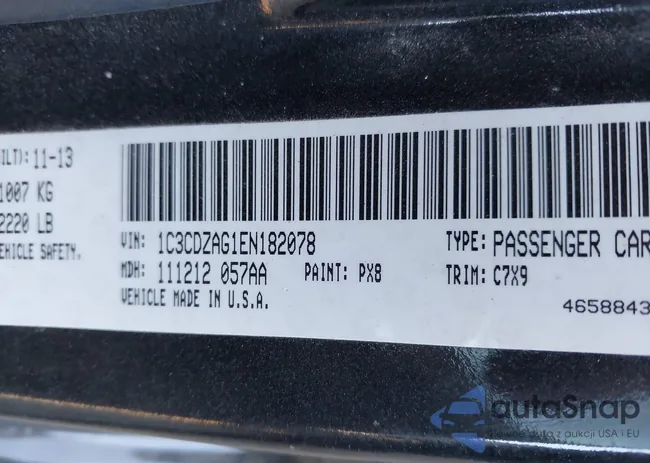 1C3CDZAG1EN182078: 43586843