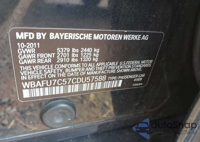 WBAFU7C57CDU57588: 43586871