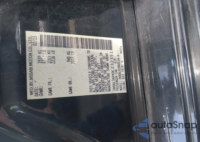 1N4AL3APXDC232351: 43585924