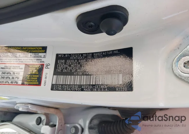 4T1BF1FK6CU516605: 43586053