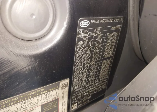 SALYL2EX9KA783756: 43586153