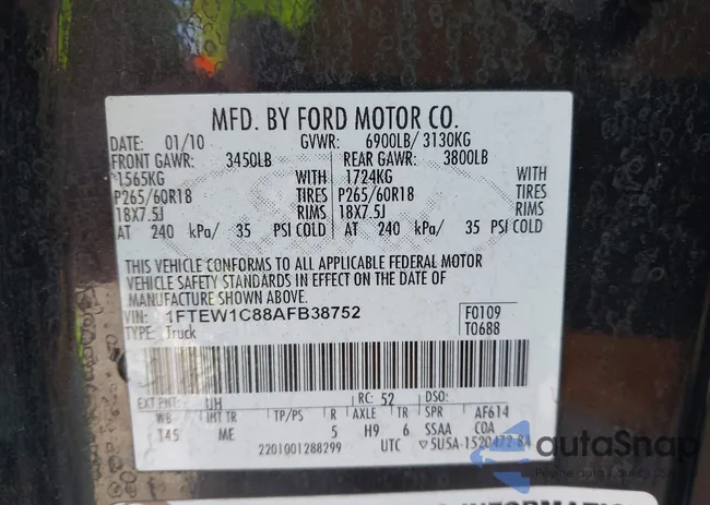 1FTEW1C88AFB38752: 43586160