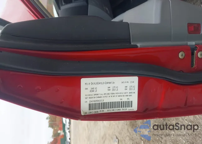 2D4GV58295H618118: 43586168