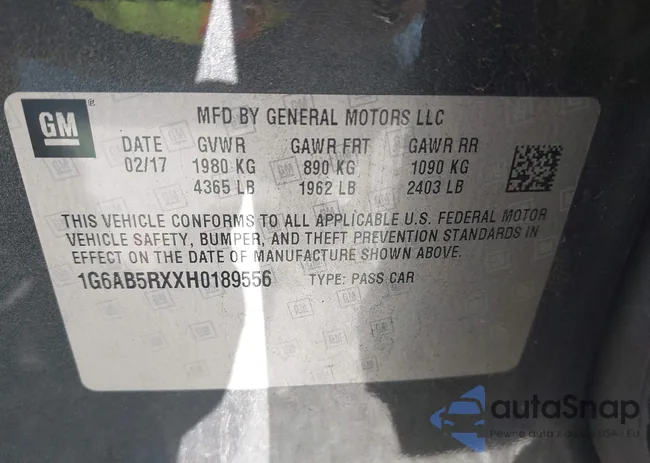 1G6AB5RXXH0189556: 43586232