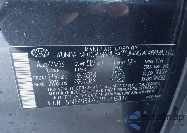 5NMS34AJ7PH615847: 43587370