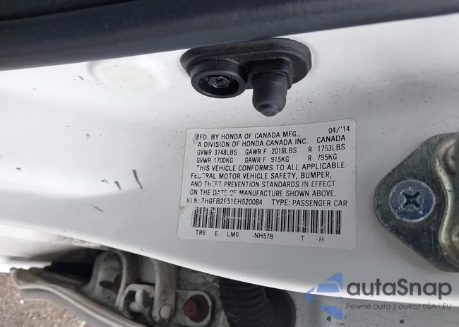 2HGFB2F51EH520084: 43587443