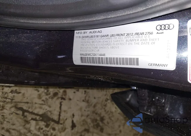 WAUGFAFC7GN114446: 43587603