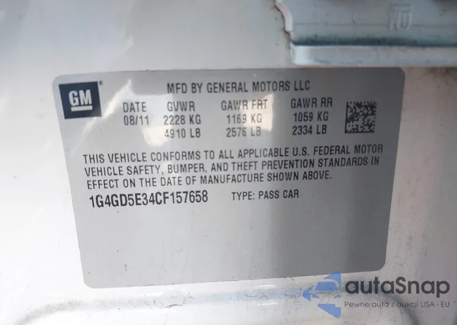 1G4GD5E34CF157658: 43587593