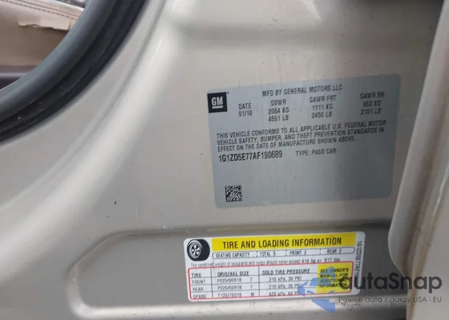 1G1ZD5E77AF190689: 43587038