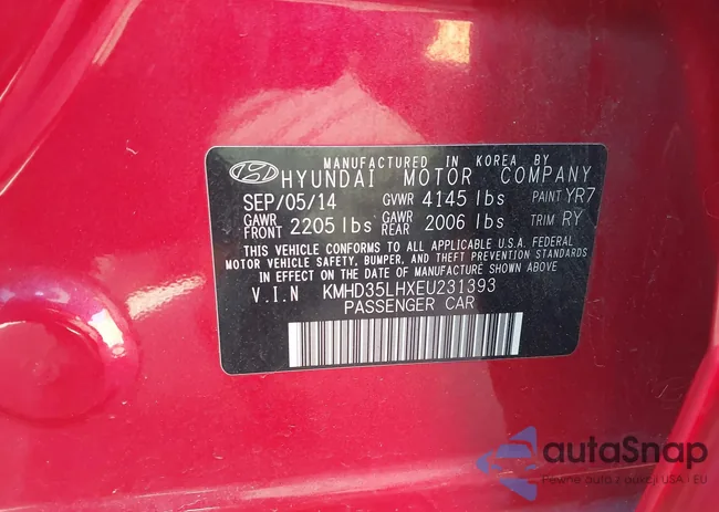 KMHD35LHXEU231393: 43587068