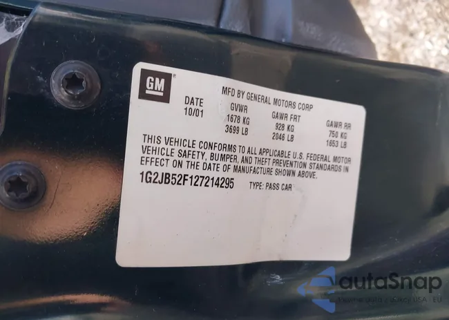 1G2JB52F127214295: 43587305