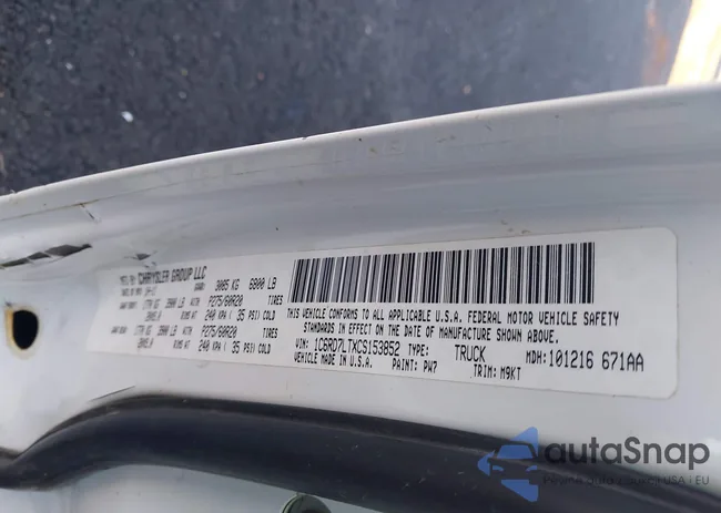 1C6RD7LTXCS153852: 43588334