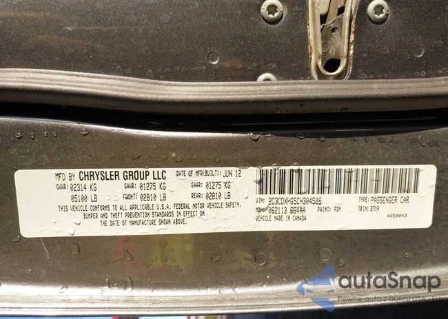 2C3CDXHG5CH304506: 43588357