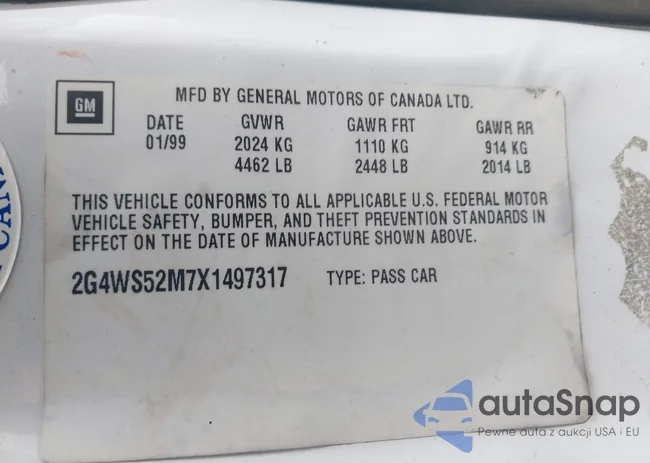 2G4WS52M7X1497317: 43588522