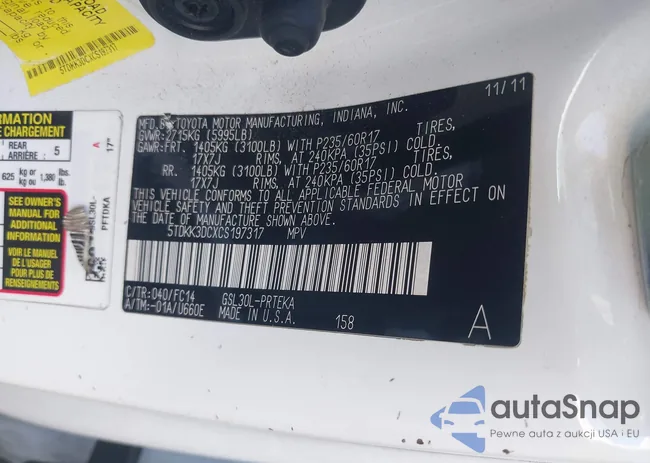 5TDKK3DCXCS197317: 43587914