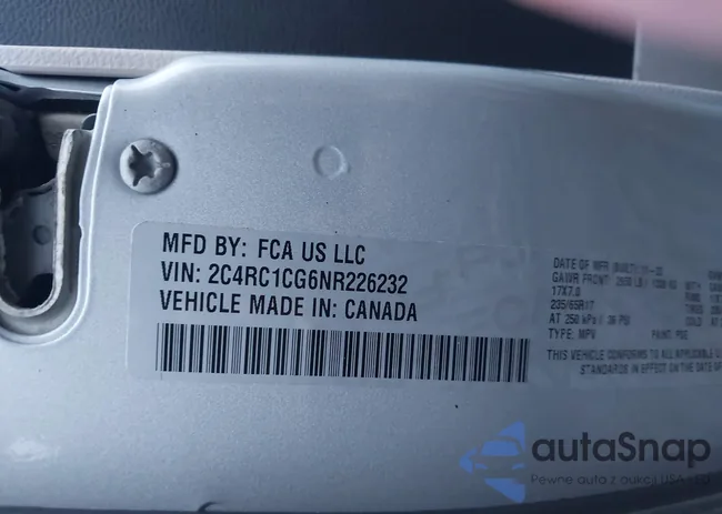 2C4RC1CG6NR226232: 43588067