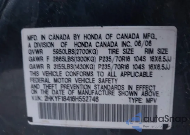 2HKYF18416H552746: 43588080