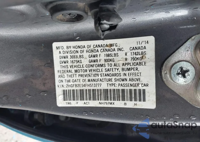 2HGFB2E54FH513777: 43588078