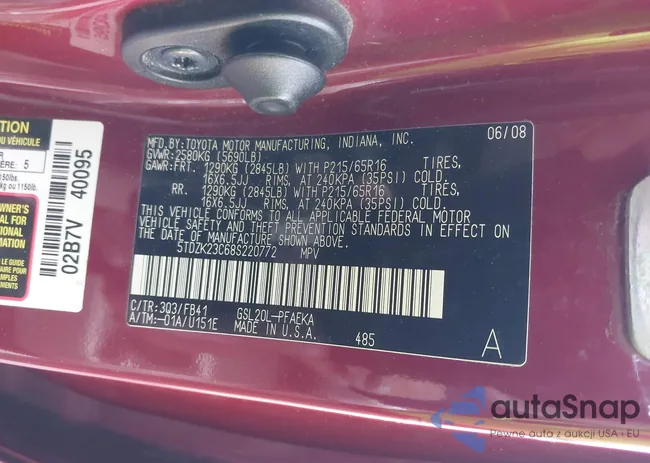 5TDZK23C68S220772: 43588129