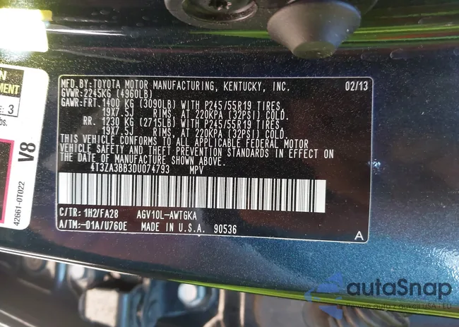 4T3ZA3BB3DU074793: 43589794