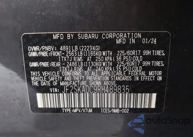 JF2SKADC9RH489835: 43589055