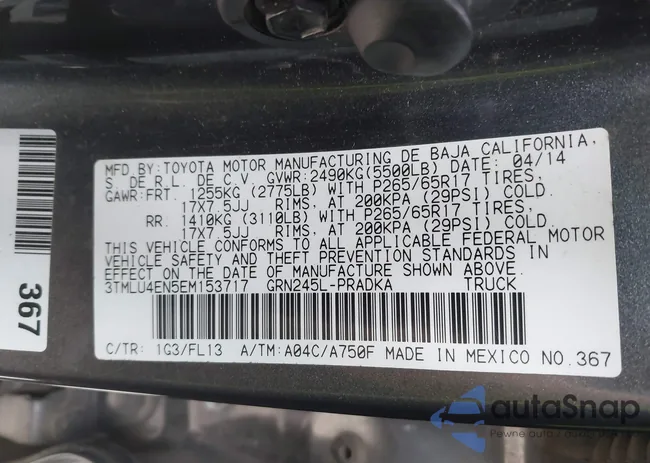 3TMLU4EN5EM153717: 43589059