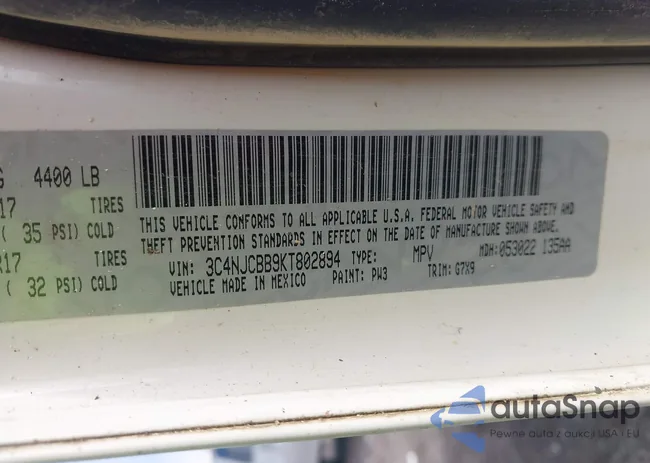 3C4NJCBB9KT802894: 43589116