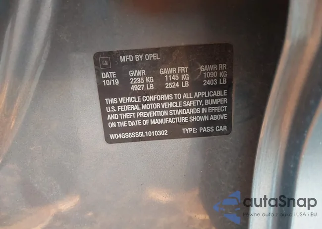 W04GS6SS5L1010302: 43590822