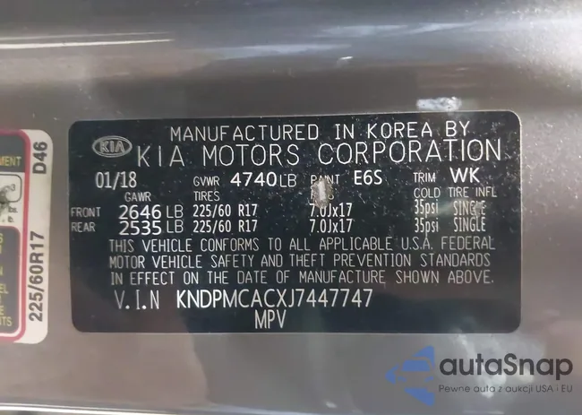 KNDPMCACXJ7447747: 43589944