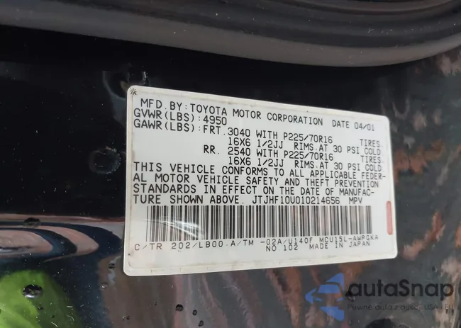 JTJHF10U010214656: 43590165