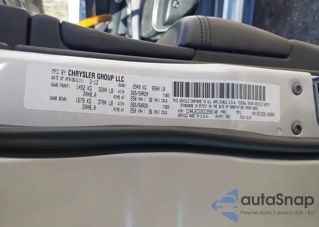 1C4RJECG3CC258140: 43591460