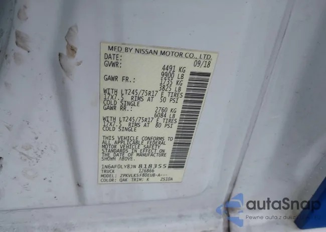 1N6AF0LY8JN818355: 43591504