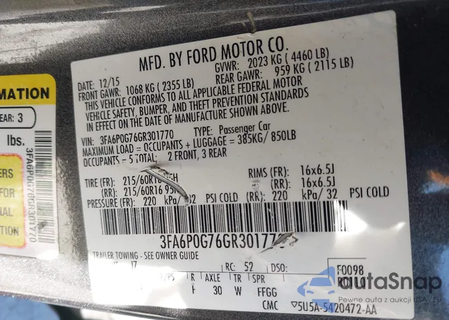 3FA6P0G76GR301770: 43591514