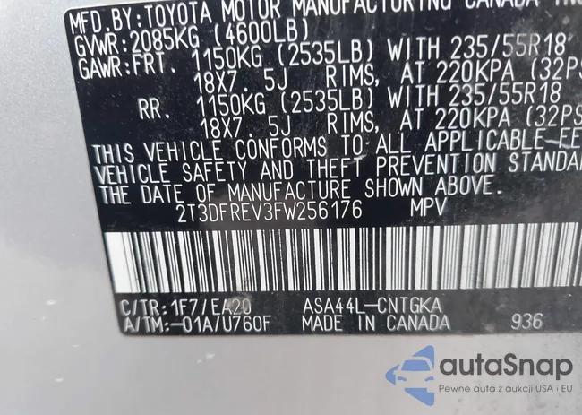 2T3DFREV3FW256176: 43591560