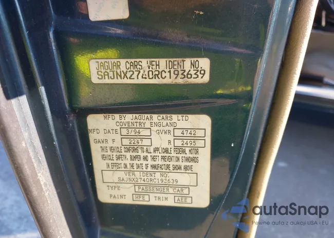 SAJNX2740RC193639: 43591720