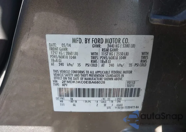 2FMDK3KC0EBA68028: 43590917