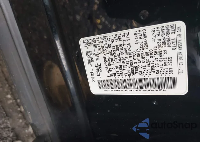 JN8AZ1MW0BW157188: 43591091