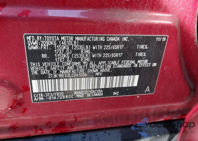 2T3K1RFV2LC041034: 43591187