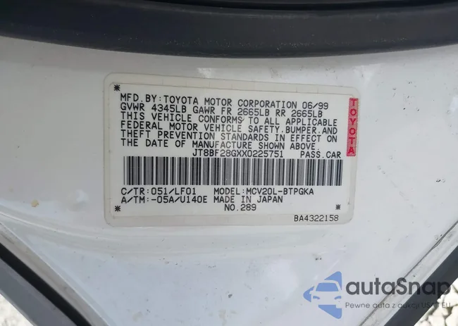 JT8BF28GXX0225751: 43591203