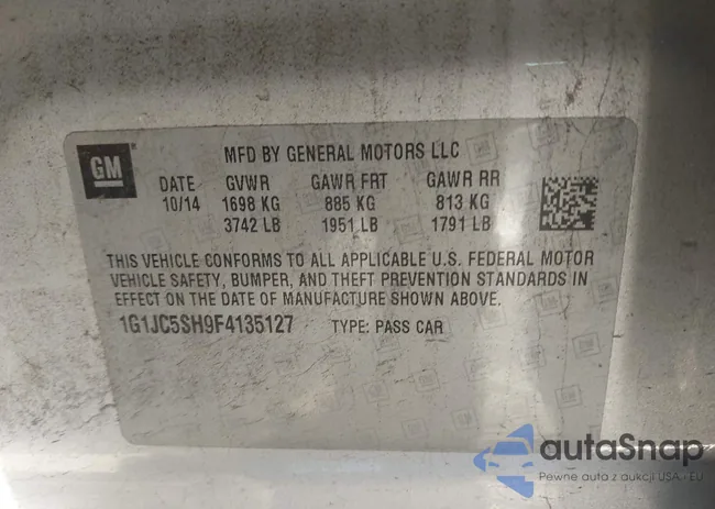 1G1JC5SH9F4135127: 43591225