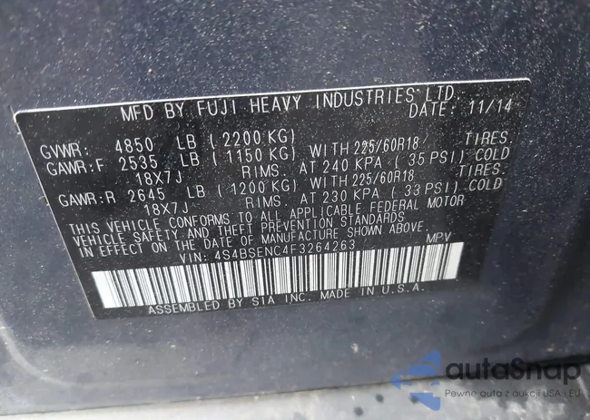 4S4BSENC4F3264263: 43591288